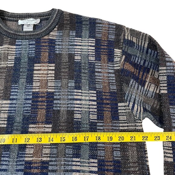 Vintage Tricots St. Raphael Merino Wool Sweater Men's Medium 80s 90s Crosby - Picture 3 of 5